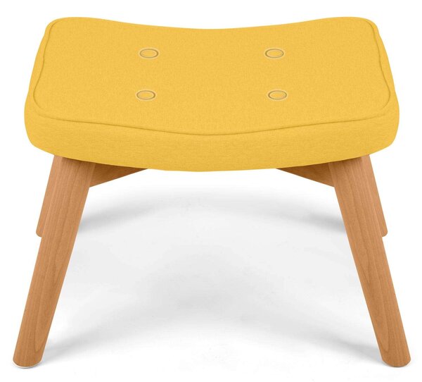 Sofotel Lábzsámoly Norse fotelhez, szövet, 52x38x36,5cm - Sárga