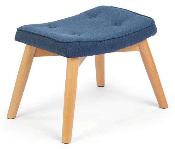 Sofotel Lábzsámoly Norse fotelhez, szövet, 52x38x36,5cm - Kék