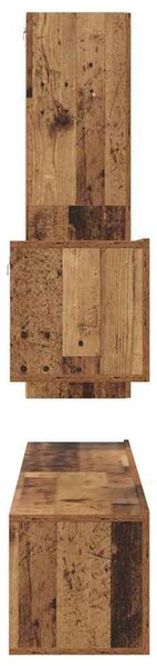 TV szekrény garnitúra 4 pcs Régi fa 30.5 x 30 x 110 cm Faanyag