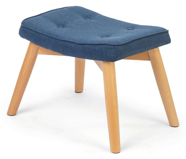 Sofotel Lábzsámoly Norse fotelhez, szövet, 52x38x36,5cm - Kék