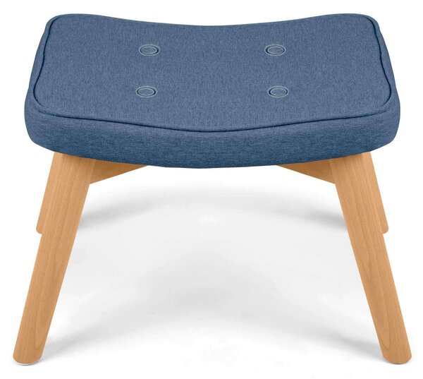Sofotel Lábzsámoly Norse fotelhez, szövet, 52x38x36,5cm - Kék