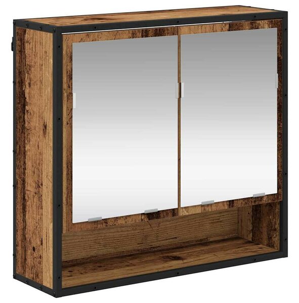 Fürdőszoba bútor szett 2 pcs Régi fa 80 x 33 x 60 cm Faanyag