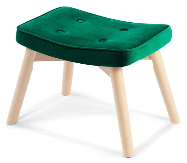 Sofotel Lábzsámoly Norse fotelhez, szövet, 52x38x36,5cm - Sötétzöld