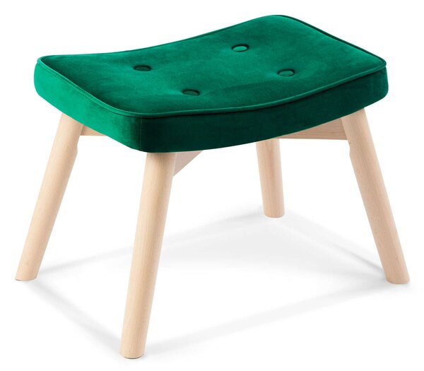 Sofotel Lábzsámoly Norse fotelhez, szövet, 52x38x36,5cm - Sötétzöld