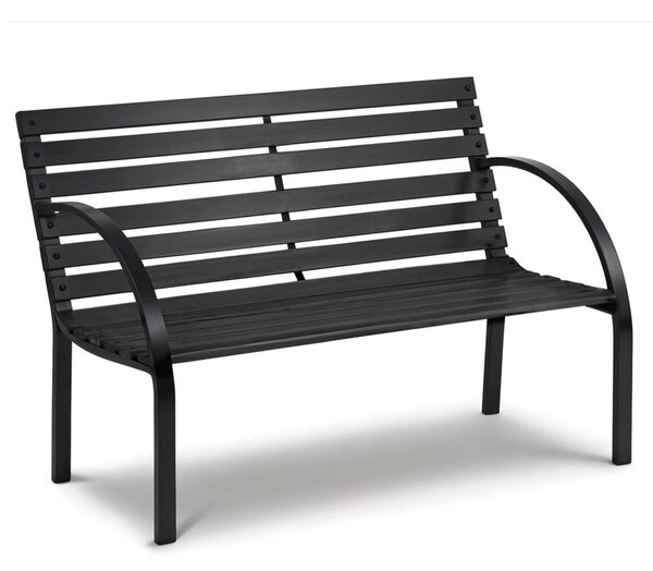 Sofotel Luca Kerti Pad, 117 cm, 2 személyes, fekete