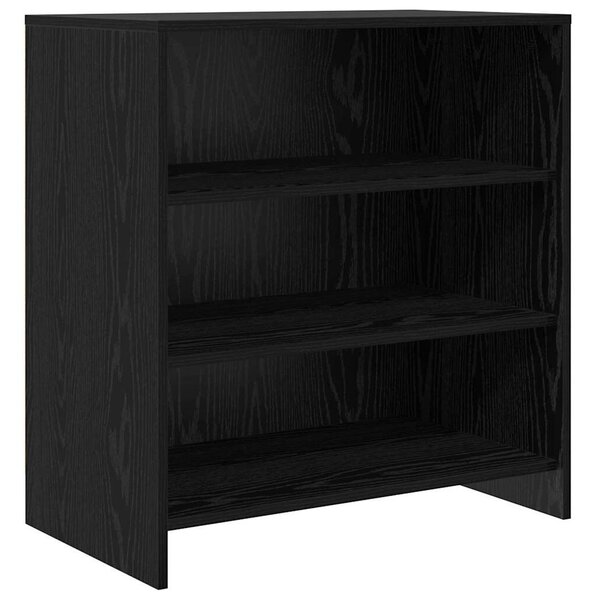 Oldalszekrények 2 pcs Musta tammi 70 x 41 x 75 cm Faanyag