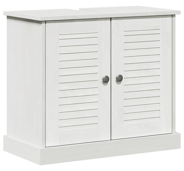 Fürdőszoba bútor szett 3 pcs antik fehér 37 x 34 x 110 cm