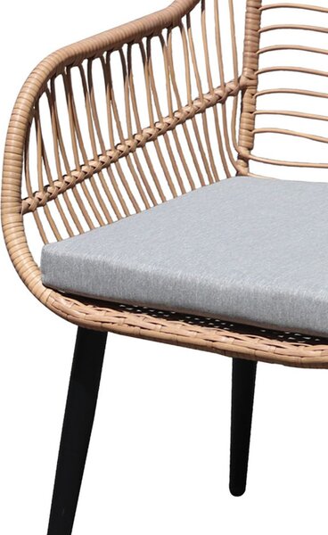 Garden Select Italia Kerti Bútor Garnitúra, 3 részes, rattan hatású