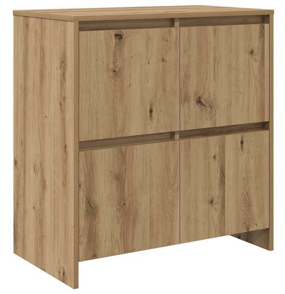 Oldalszekrények 3 pcs kézműves tölgy 70 x 41 x 75 cm Faanyag