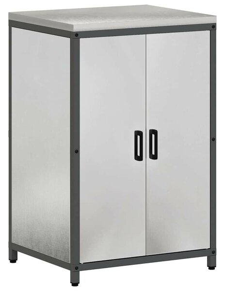 Konyhai Tároló Készlet polcokkal 3 pcs Ezüst 240 x 50 x 92 cm