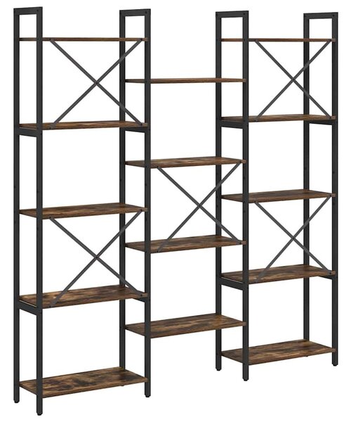 Könyvespolc Füstölt tölgy 156 x 25 x 167.5 cm Faanyag