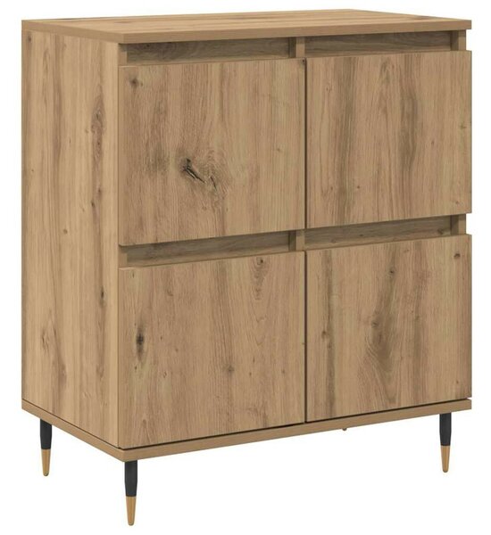 Oldalszekrények 2 pcs kézműves tölgy 120 x 35 x 70 cm Faanyag
