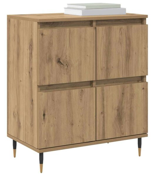 Oldalszekrények 2 pcs kézműves tölgy 120 x 35 x 70 cm Faanyag