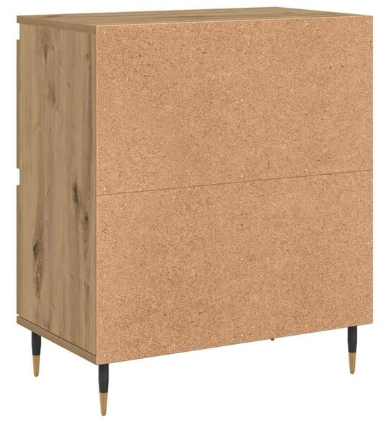 Oldalszekrények 2 pcs kézműves tölgy 120 x 35 x 70 cm Faanyag