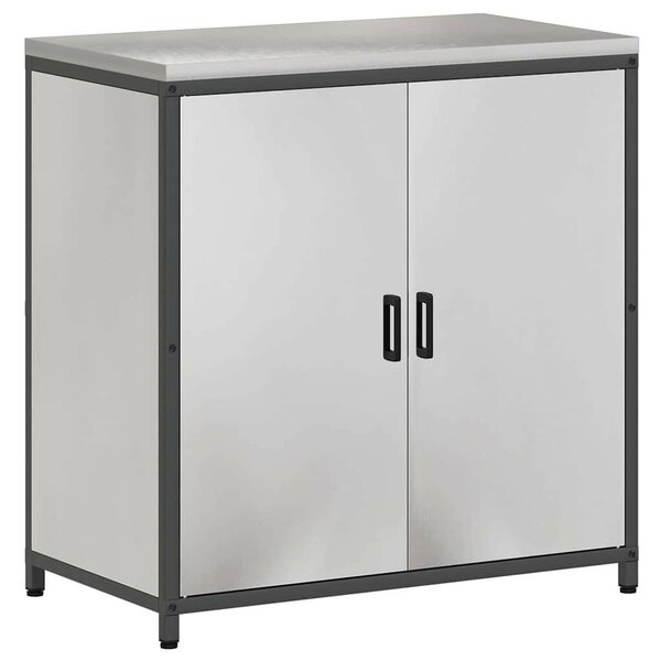 Konyhai Tároló Készlet polcokkal 3 pcs Ezüst 240 x 50 x 92 cm