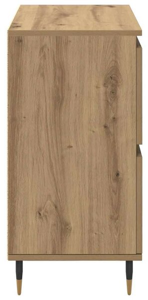 Oldalszekrények 2 pcs kézműves tölgy 120 x 35 x 70 cm Faanyag