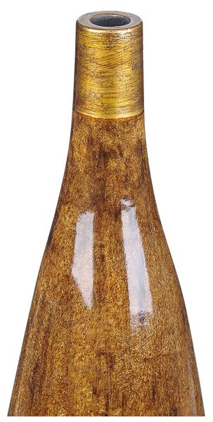 Virágtartó váza BURGOS Kerámia 52 cm Barna
