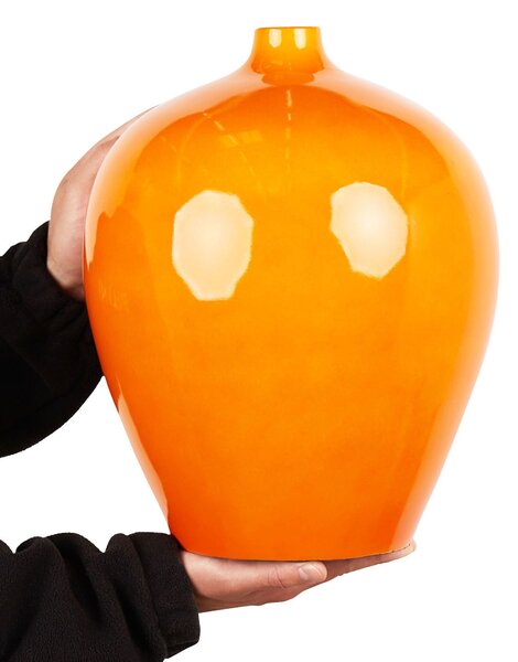 Virágtartó váza TERRASA Kerámia 37 cm Narancssárga