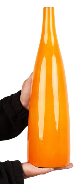 Virágtartó váza SABADELL Kerámia 50 cm Narancssárga