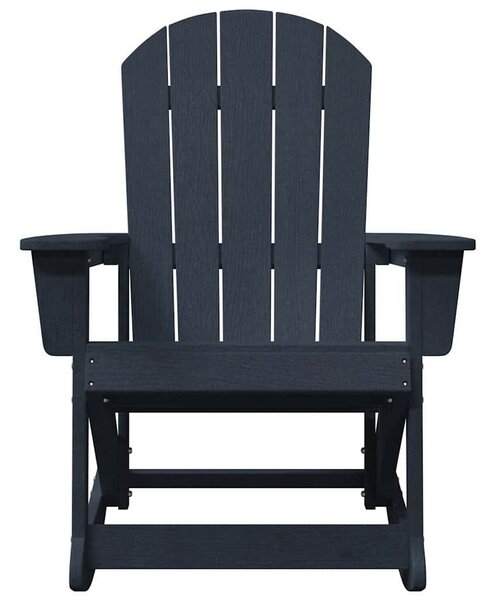 Adirondack hintás székek 2 pcs Tengerészkék HDPE