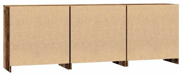 Oldalszekrények 3 pcs Régi fa 70 x 41 x 75 cm Faanyag