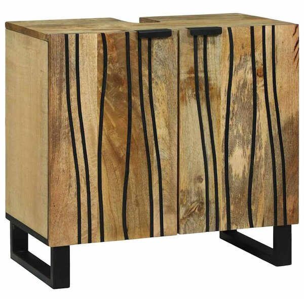 Fürdőszoba bútor szett fiókkal 3 pcs Barna 38 x 33 x 160 cm