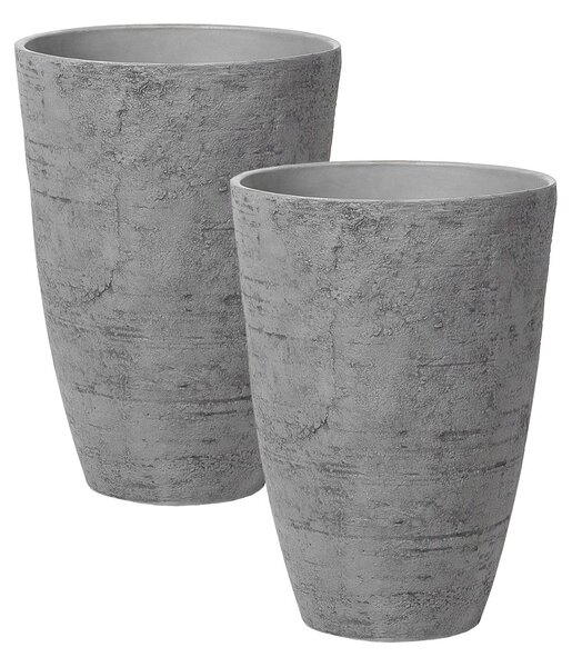 Kétdarabos virágcserép szett CAMIA 43 cm Szürke