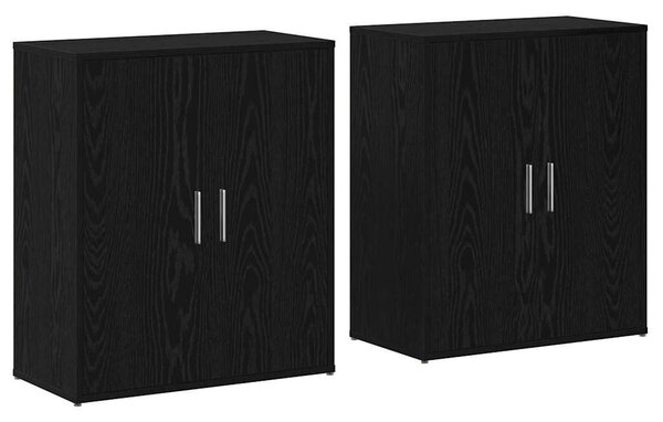 Magasfiú 2 pcs Musta tammi 60 x 31 x 70 cm Faanyag
