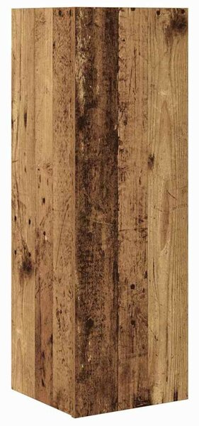 Fali TV Szekrény 4 pcs Régi fa 200 x 30 x 30 cm Műanyag Fa