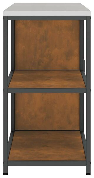 Konyhai Tároló Készlet polcokkal 2 pcs Rozsdás 150 x 50 x 92 cm
