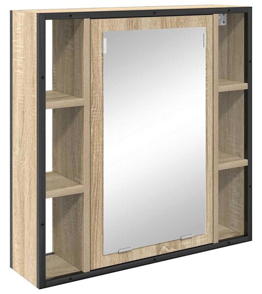 Fürdőszoba bútor szett 4 pcs sonoma tölgy 33 x 33 x 185.5 cm