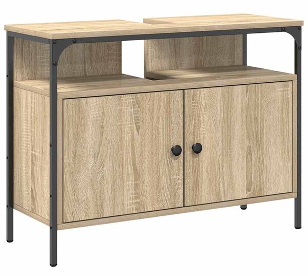 Fürdőszoba bútor szett 4 pcs sonoma tölgy 33 x 33 x 185.5 cm