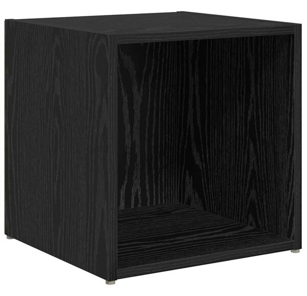 TV Szekrény Szett 6 pcs Fekete tölgy 37 x 35 x 72 cm Faanyag