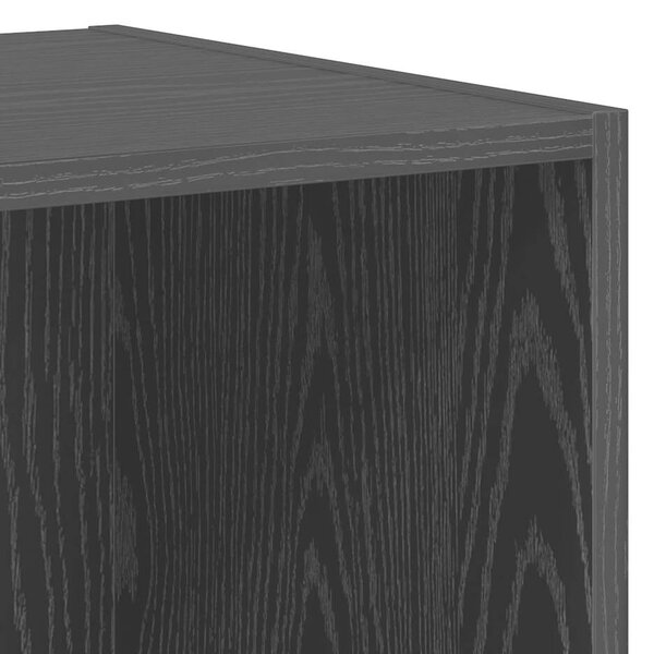 TV Szekrény Szett 6 pcs Fekete tölgy 37 x 35 x 72 cm Faanyag