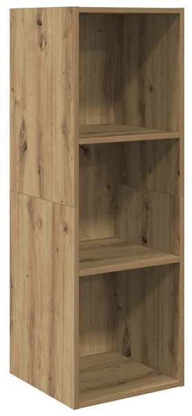 TV Szekrény Szett 3 pcs kézműves tölgy 37 x 37 x 142.5 cm