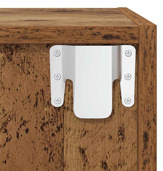 TV szekrény garnitúra 4 pcs Régi fa 37 x 37 x 142.5 cm Faanyag