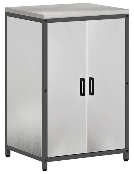 Konyhai Tároló Készlet polcokkal 2 pcs Ezüst 120 x 50 x 92 cm