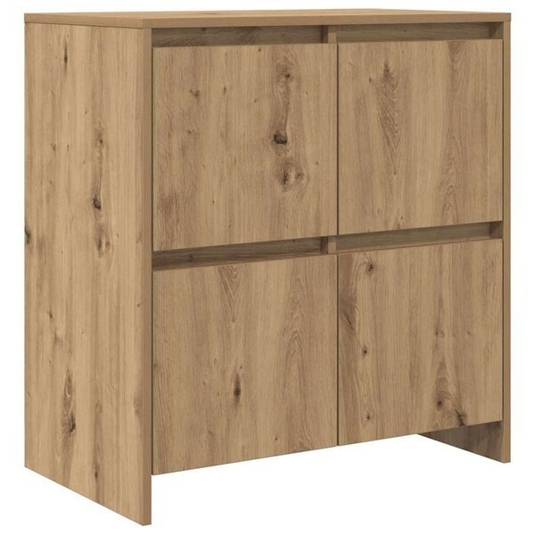 Oldalszekrények 2 pcs kézműves tölgy 70 x 41 x 75 cm Faanyag