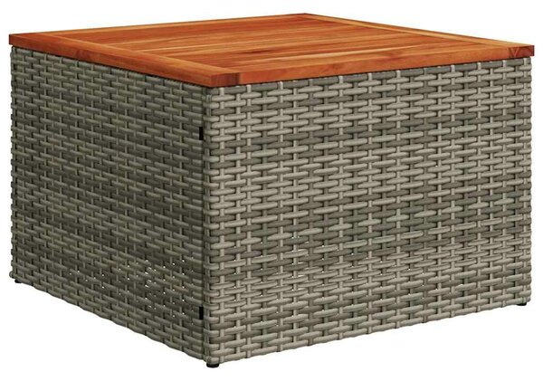 VidaXL 11 db szürke polyrattan kerti kanapégarnitúra párnákkal