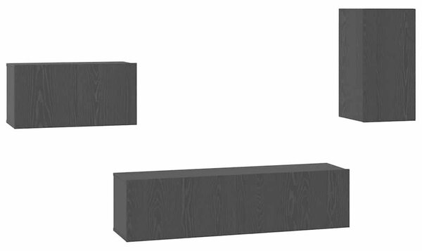 TV szekrény garnitúra 4 pcs Musta tammi 30.5 x 30 x 60 cm