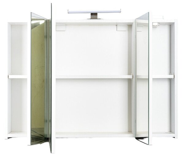 PIRAMIDA AKVA Tükrös fürdőszobai szekrény LED világítással - 100 x 69 x15cm
