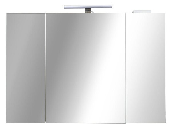 PIRAMIDA AKVA Tükrös fürdőszobai szekrény LED világítással - 100 x 69 x15cm