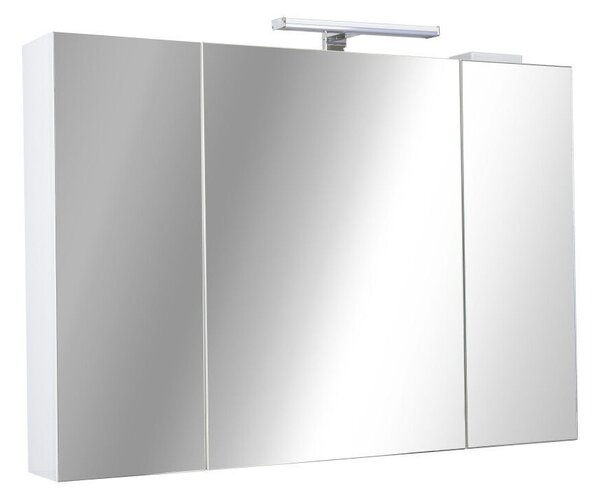 PIRAMIDA AKVA Tükrös fürdőszobai szekrény LED világítással - 100 x 69 x15cm