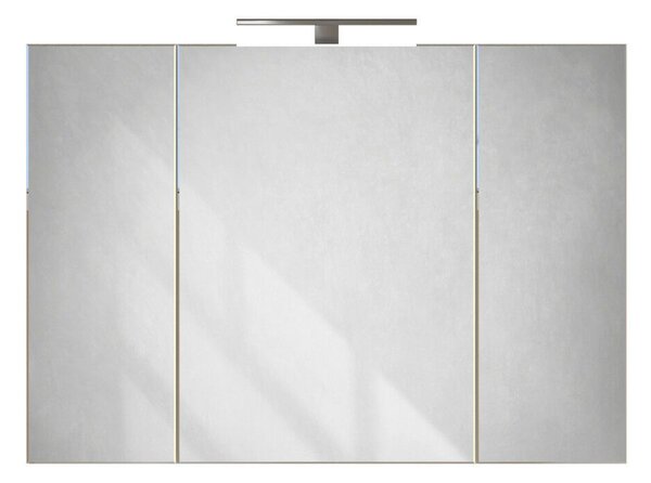 PIRAMIDA AKVA Tükrös fürdőszobai szekrény LED világítással - 100 x 69 x15cm