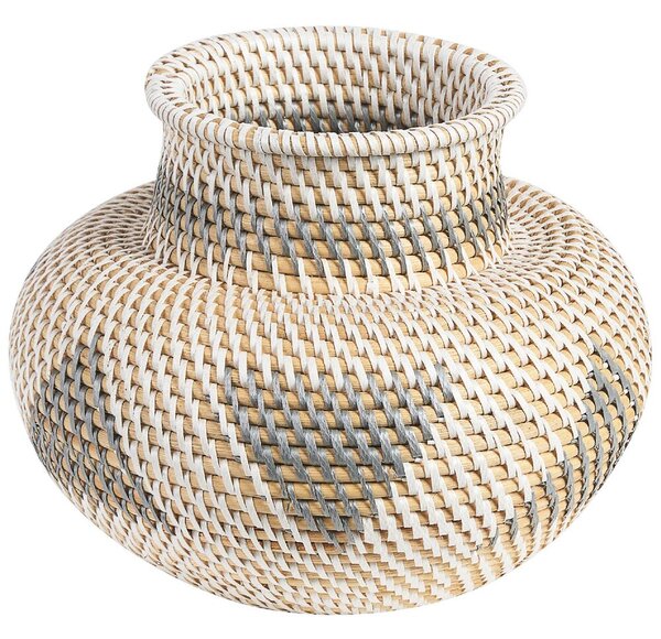 Dekor váza ASAHAN Rattan 22 cm Természetes