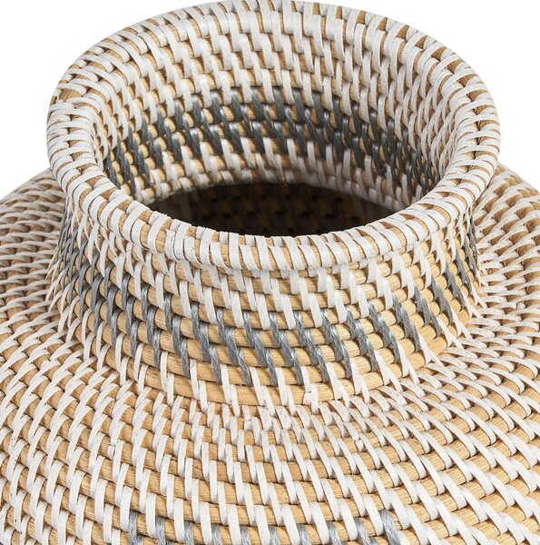 Dekor váza ASAHAN Rattan 22 cm Természetes