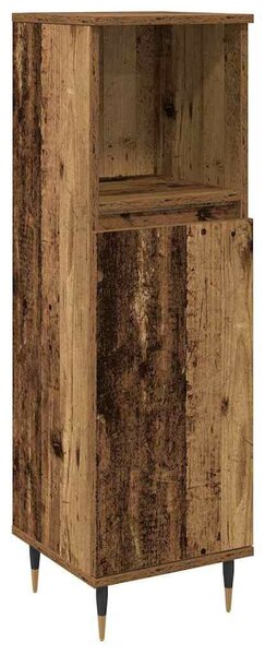Fürdőszobai Bútor Készlet 3 pcs Öreg fa 30 x 30 x 180 cm