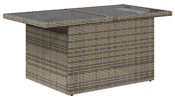 VidaXL 6 db szürke polyrattan kerti kanapégarnitúra párnákkal