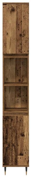 Fürdőszobai Bútor Készlet 3 pcs Öreg fa 30 x 30 x 180 cm