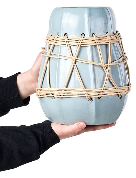 Dekor váza KAMERING Kerámia 27 cm Kék